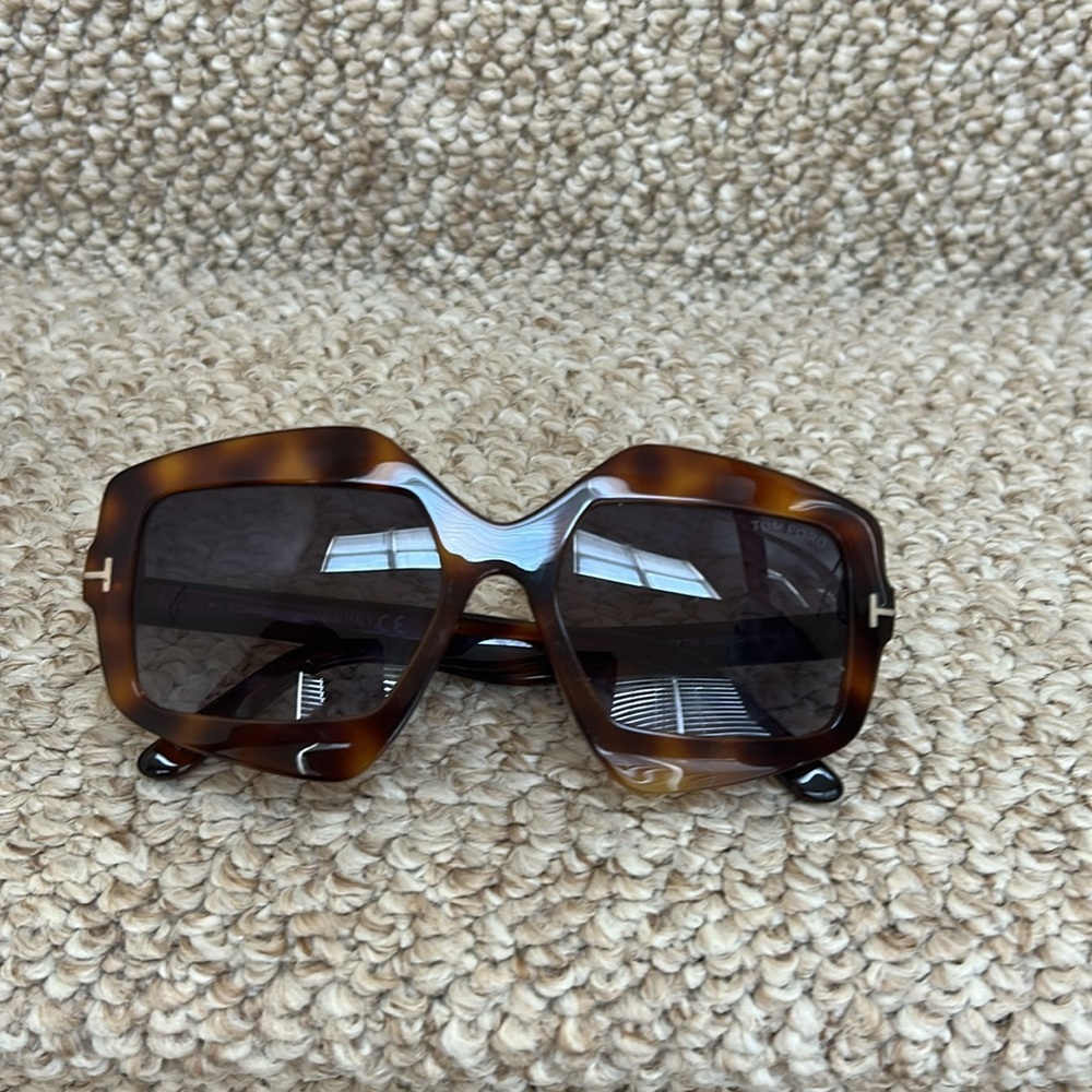 Tom Ford Oversized Tortoise Sunglasses